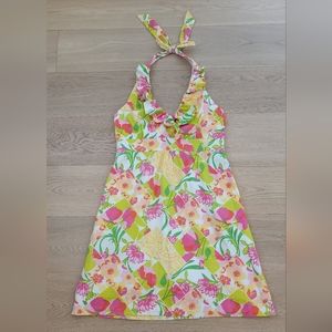 Lilly Pulitzer Halter Dress in Floral print  Size 10
